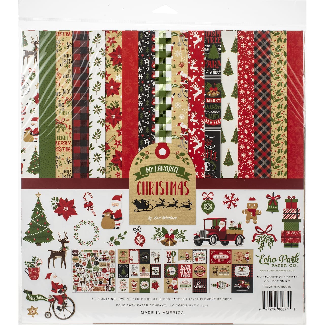 Echo Park™ My Favorite Christmas Collection Kit, 12" x 12"